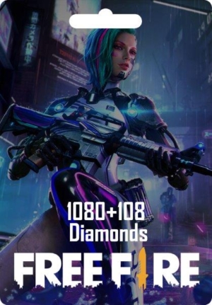 Free Fire 1080 + 108 Diamonds Top Up - M